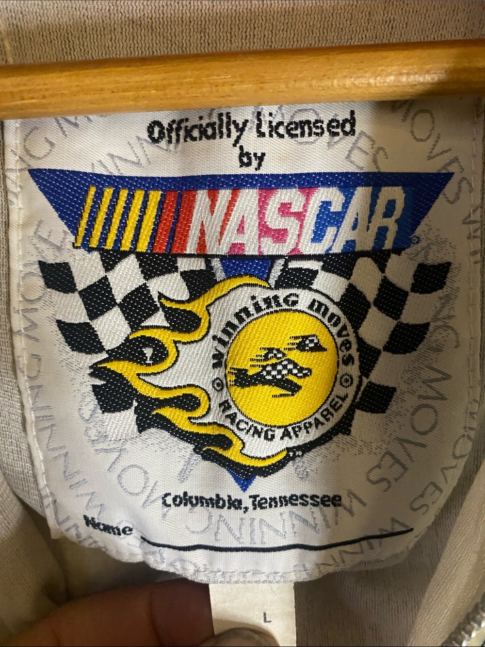 Vintage 90s Mark Martin Valvoline White & Blue Racing Windbreaker Jacket large - Picture 2 of 8